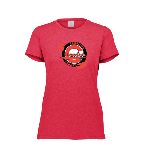 [FTSCUBRD-FAXS-LOGO1] Decker Women's Tri-Blend T-Shirt - Short Sleeve (Female Adult XS, Red, Logo 1)