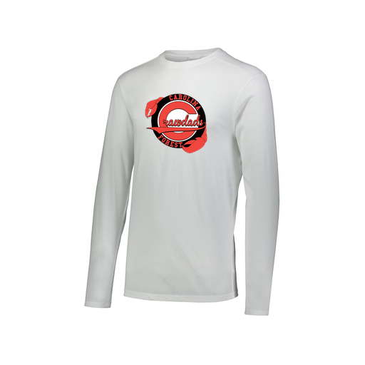 [FTLCUBWH-AXS-LOGO1] Decker Men's Tri-Blend T-Shirt - Long Sleeve (Adult XS, White, Logo 1)