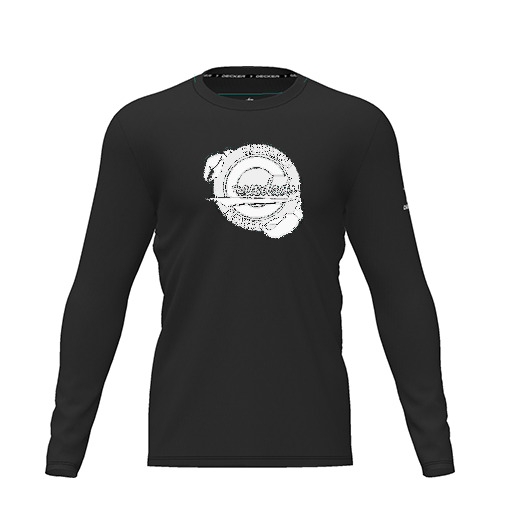 [CUS-DRIF-TEES-PER-CNK-LSL-BLK-YXS-LOGO1] Dri Fit Performance T-Shirt (Youth XS, Black, Logo 1, Long Sleeve)