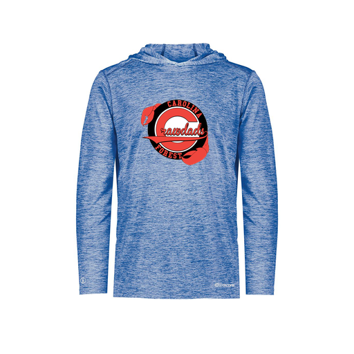 [FOLHCGRY-YS-LOGO1] Decker Youth Charge Hoodie (Youth S, Royal, Logo 1)