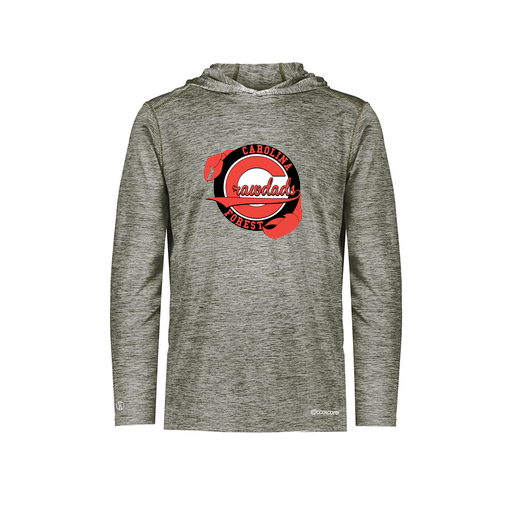 [FOLHCGGY-YS-LOGO1] Decker Youth Charge Hoodie (Youth S, Gray, Logo 1)