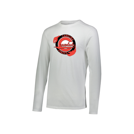 [FTLCUBWH-YS-LOGO1] Youth LS Ultra-blend T-Shirt (Youth S, White, Logo 1)